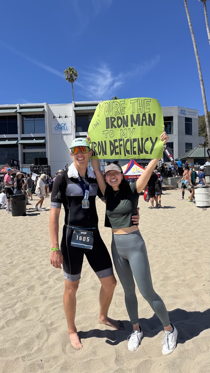 With Eileen at the finish!